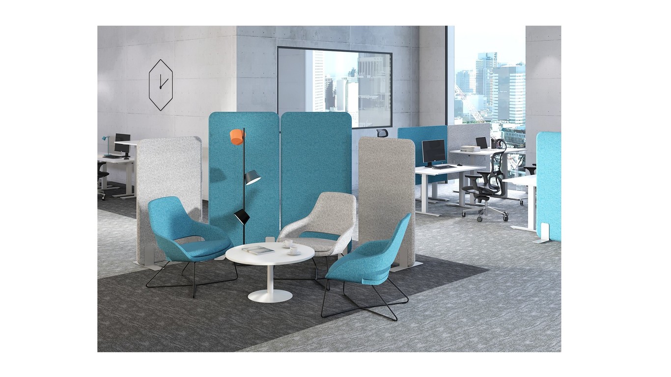 Напольные офисные экраны Lavoro Acoustic – фото №2