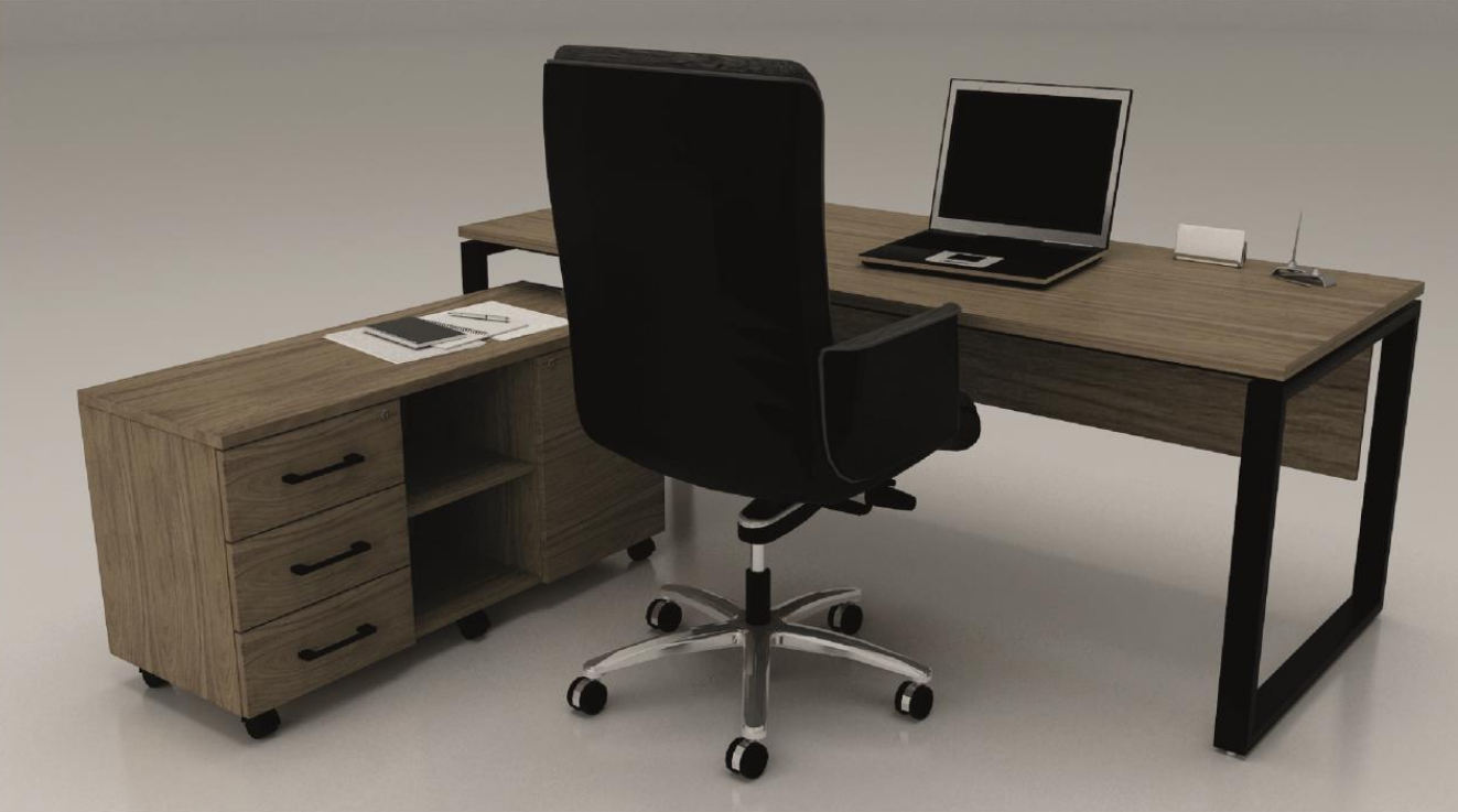 Кабинет руководителя LAVORO на опорах-панелях – фото №5