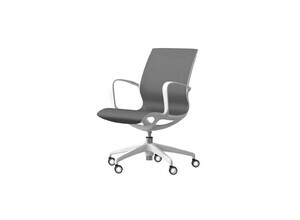 Офисные кресла Гюго серый пластик