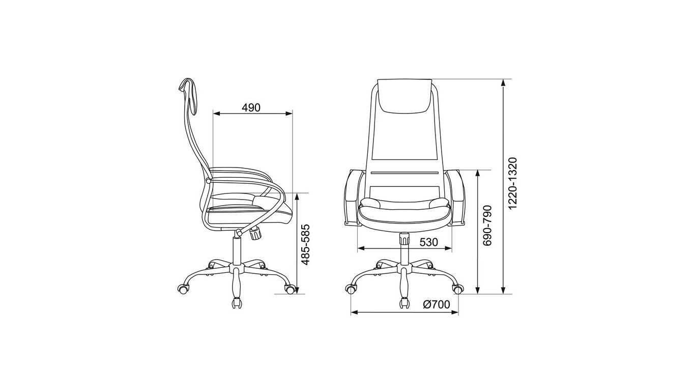 Офисные кресла CH-608SL – фото №5